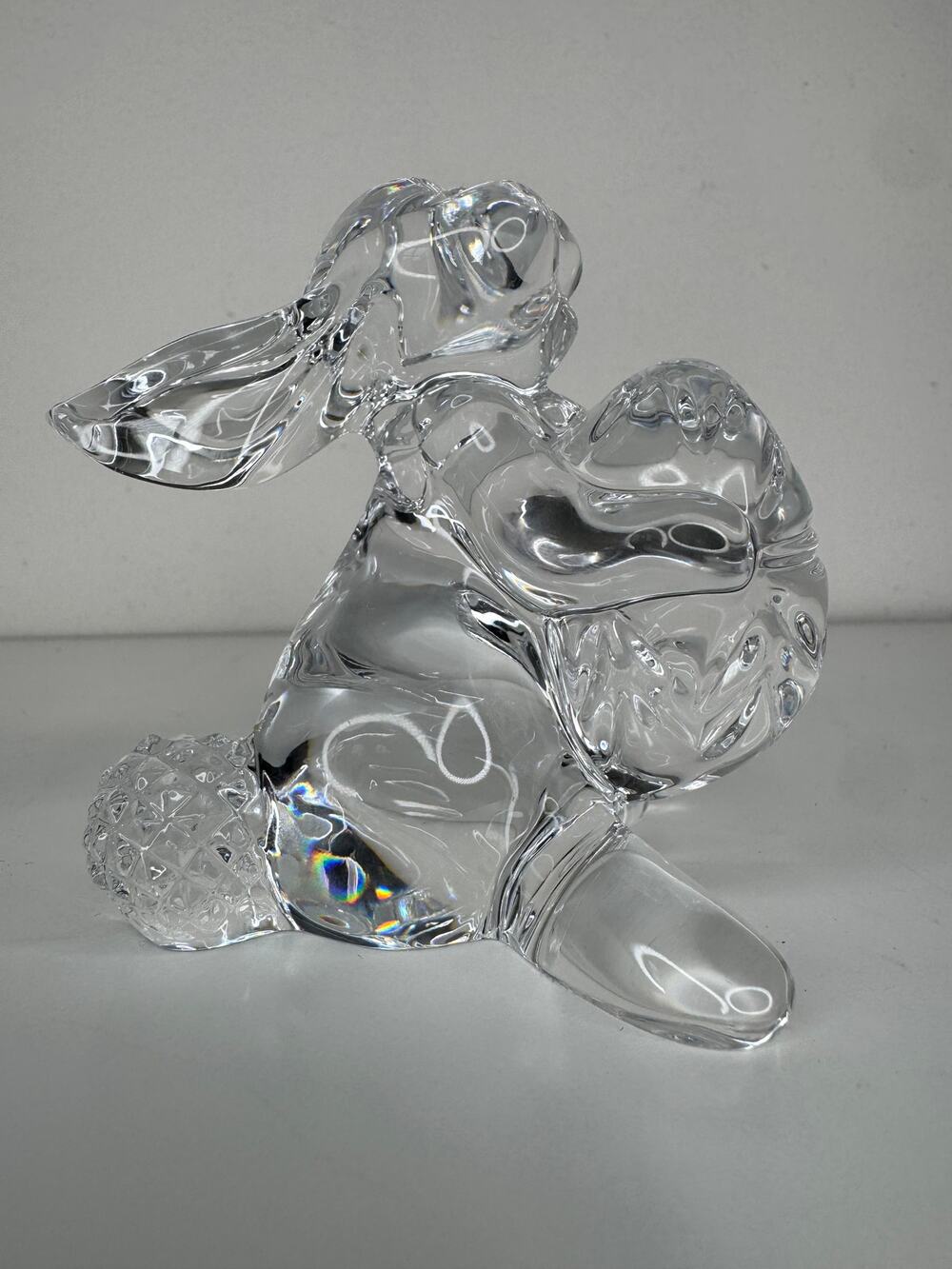 Waterford Crystal Easter Bunny With Egg Paperweight Retired Ireland Figurine